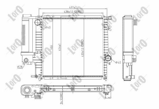 Radiator racire motor