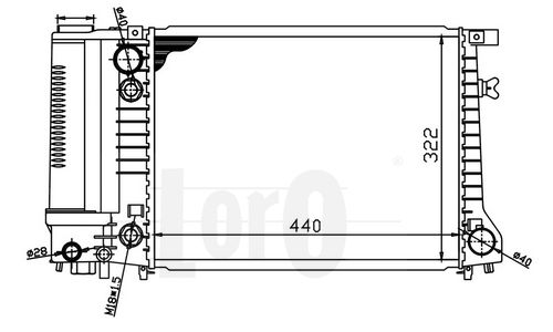 Radiator racire motor