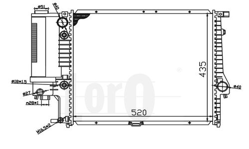 Radiator racire motor