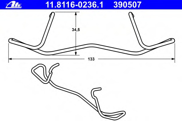 Arc etrier frana