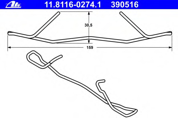 Arc etrier frana