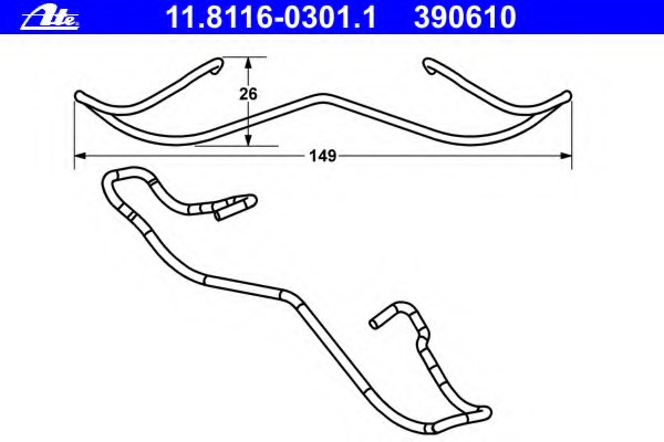 Arc etrier frana