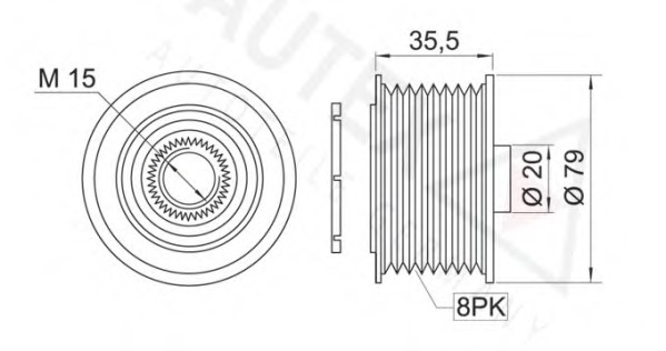 Fulie alternator