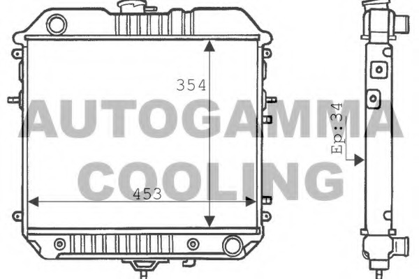 Radiator racire motor