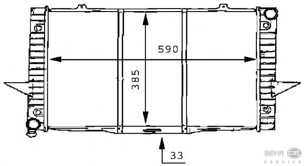 Radiator racire motor