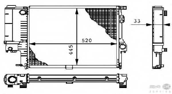 Radiator racire motor