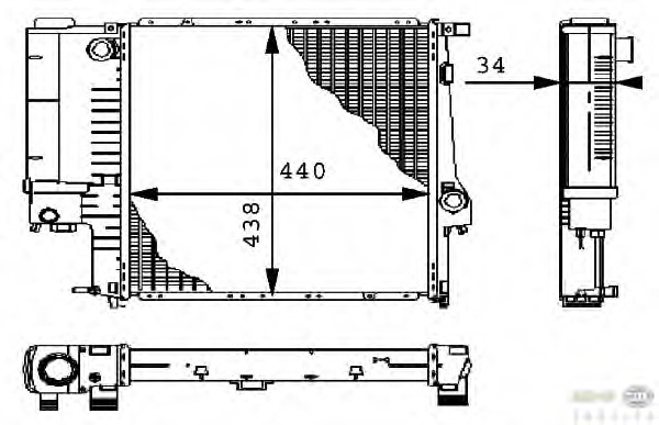 Radiator racire motor
