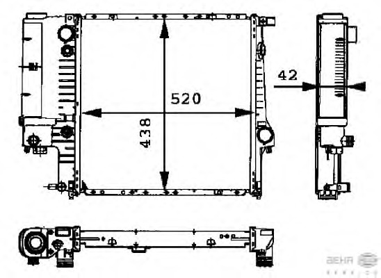 Radiator racire motor
