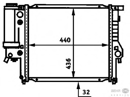 Radiator racire motor