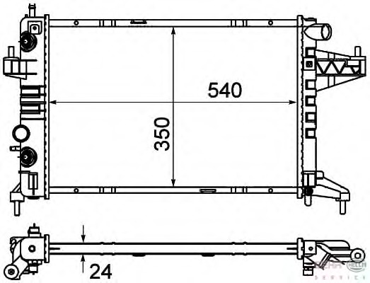Radiator racire motor