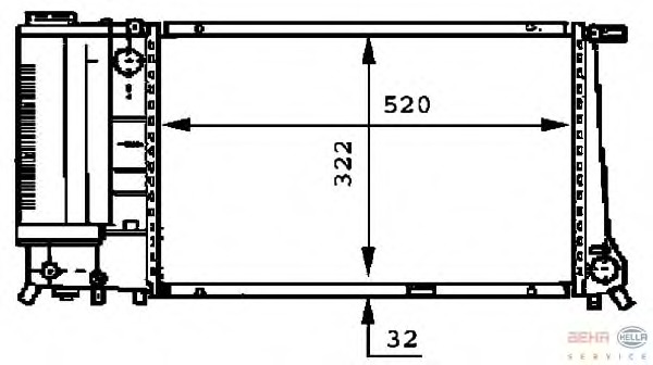 Radiator racire motor