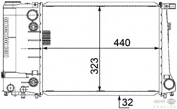 Radiator racire motor