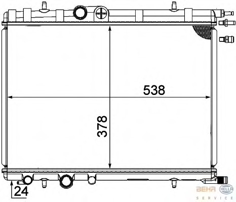 Radiator racire motor