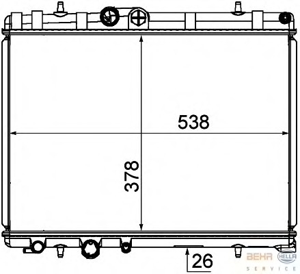 Radiator racire motor