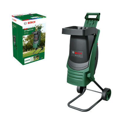 Tocator pentru resturi vegetale axt rapid 2200 , 2200 w, capacitate taiere 40 mm, viteza taiere 3650 rpm