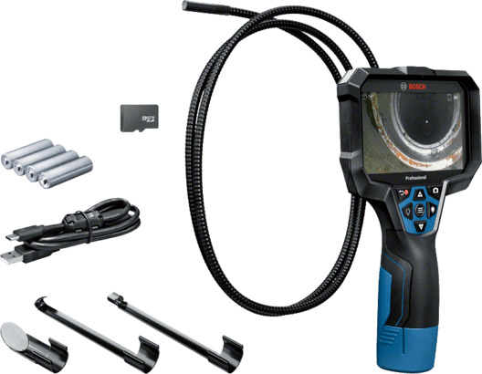 Camera pentru inspectie gic 12v-5-27 c professional , rezolutie display 1280 x 720 px, usb tip c, card micro sd, cu 4 baterii si adaptor