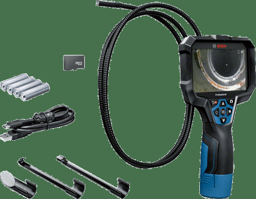 Camera pentru inspectie gic 12v-5-27 c professional , rezolutie display 1280 x 720 px, usb tip c, card micro sd, cu 4 baterii si adaptor