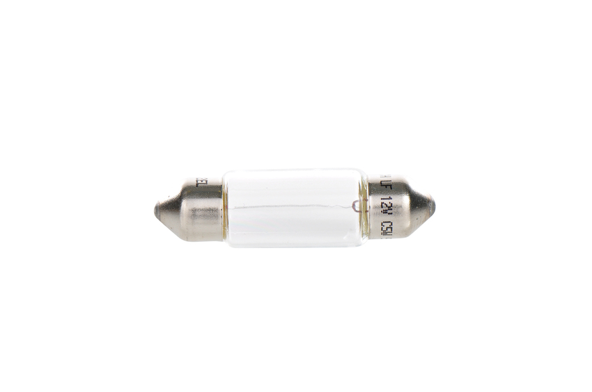 Bec auto iluminare numar inmatriculare c5w, e1 2el, 12v 5w pure light bl, soffitte
