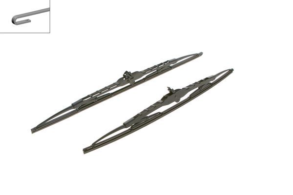 Set stergatoare parbriz twin 584s sp2119as , cu spoiler, lungime 530 mm, 475 mm, curbat in partea pasagerului