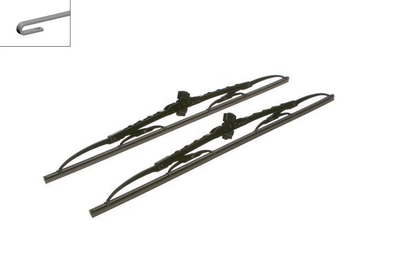 Set stergatoare parbriz v3 eco 500c , lungime 2 x 500 mm, standard