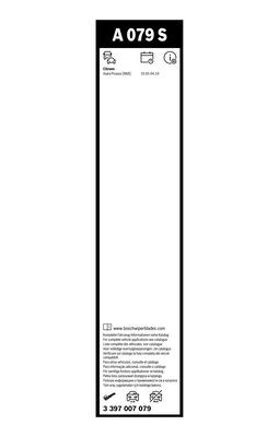 Set stergatoare aerotwin a079s , lungime 2 x 650 mm, fara carcasa, pentru citroen xsara picasso (n68)