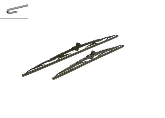 Set stergatoare parbriz eco 602c , lungime 600 mm, 450 mm, standard