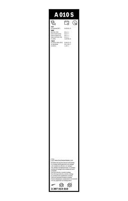 Set stergatoare parbriz aerotwin a010s , lungime 600 mm, 450 mm, fara carcasa, pentru vehicule cu volan pe stanga
