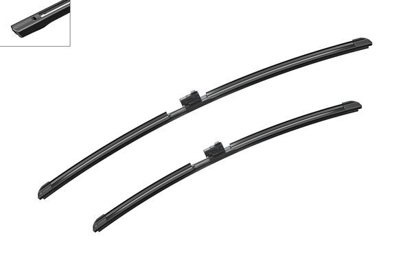 Set stergatoare parbriz a725s , lungime 625 mm, 500 mm, lama stergator lata, pentru vehicule cu volan pe stanga