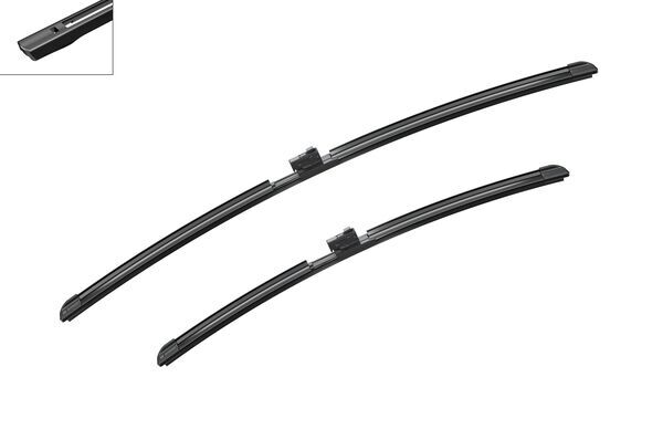 Set stergatoare parbriz aerotwin a727s , lungime 650 mm, 500 mm, lama stergator lata, pentru vehicule cu volan pe stanga