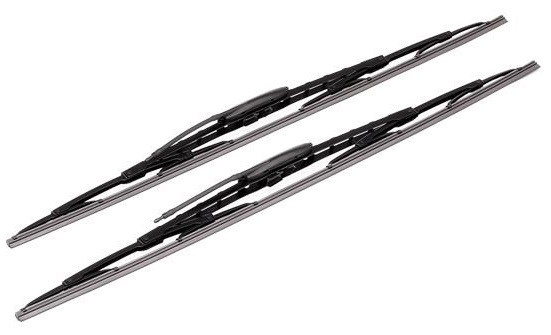 Set stergatoare parbriz twin 609 , lamela tip clasic, lungime 600 mm, cu duza stropitoare lichid integrata