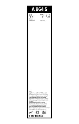 Set stergatoare parbriz aerotwin a964s , lungime 750 mm, 680 mm, fara carcasa, pentru renault espace iv (jk)