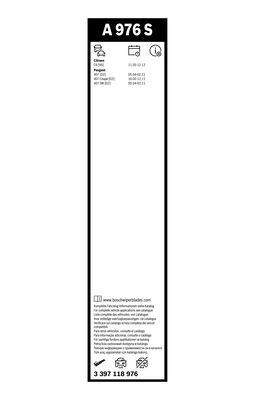 Set stergatoare aerotwin a976s , lungime 2 x 700 mm, fara carcasa, pentru vehicule cu volan pe stanga