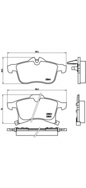Set placute frana de performanta