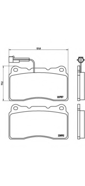 Set placute frana de performanta