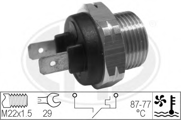Comutator temperatura ventilator radiator