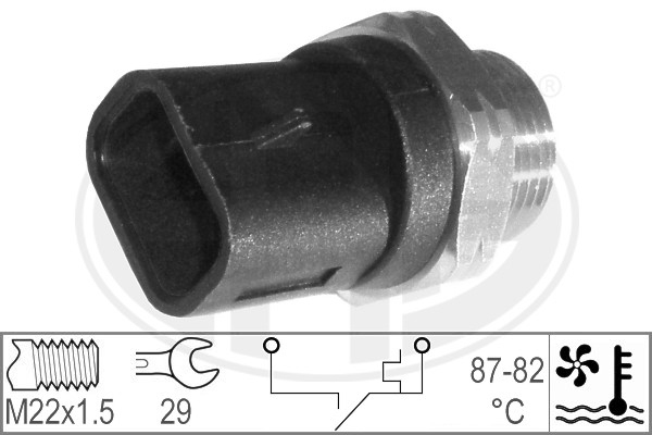 Comutator temptura ventilator radiator