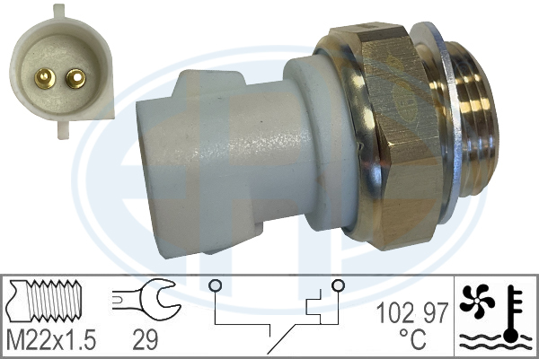 Comutator temptura ventilator radiator