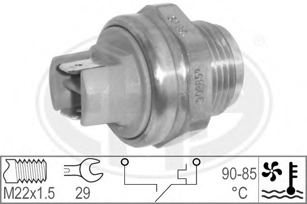 Comutator temperatura ventilator radiator