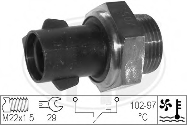 Comutator temperatura ventilator radiator