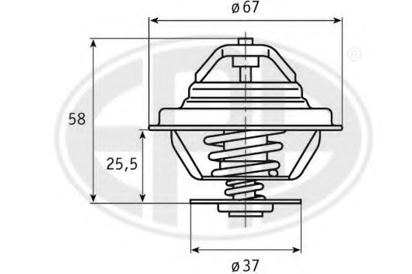 Termostat lichid racire