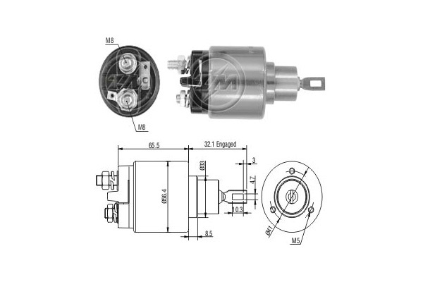 Solenoid electromotor