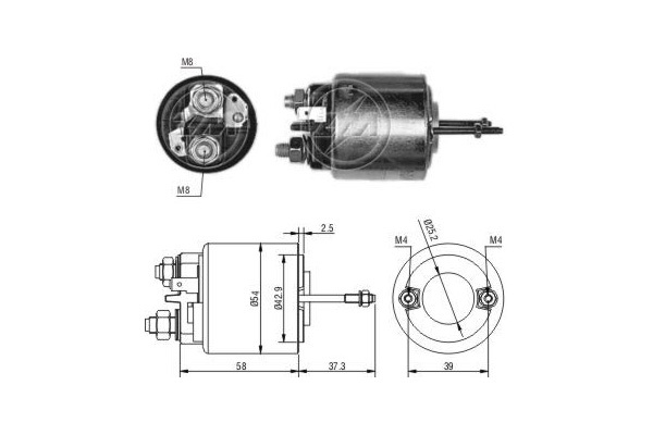 Solenoid electromotor