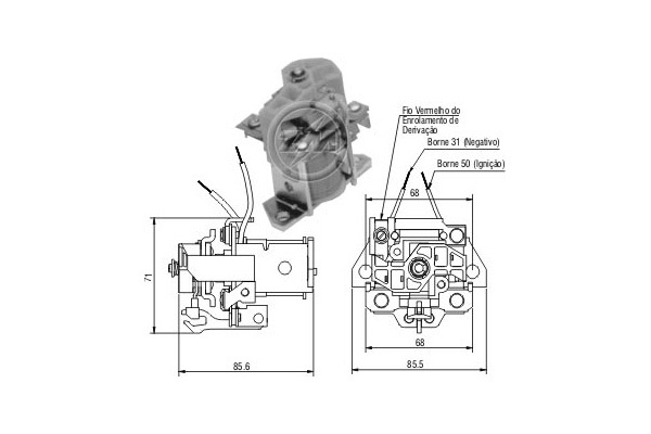 Solenoid electromotor