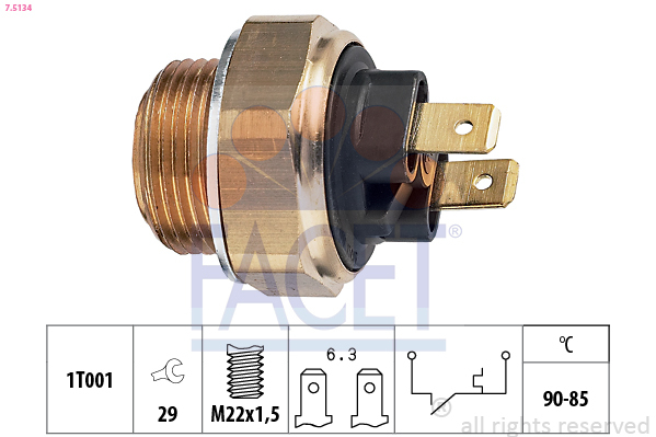Comutator temperatura ventilator radiator