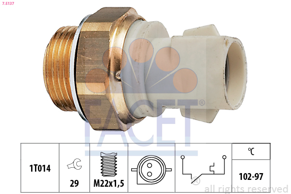 Comutator temperatura ventilator radiator