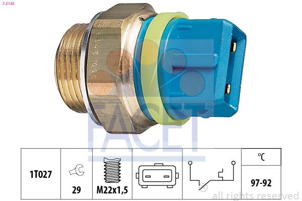 Comutator temperatura ventilator radiator
