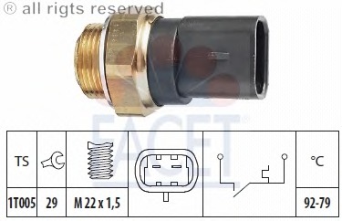 Comutator temperatura ventilator radiator
