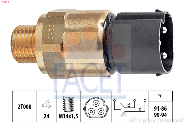 Comutator temperatura ventilator radiator
