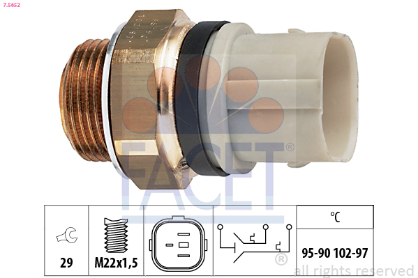 Comutator temperatura ventilator radiator