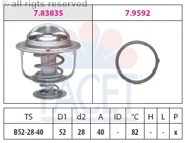 Termostat lichid racire
